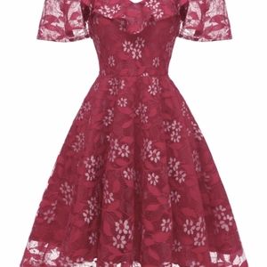 NEW Red Lace Dress
